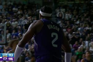 不想在爵士混了？辛森干拔三分命中 率爵士领先勇士3分