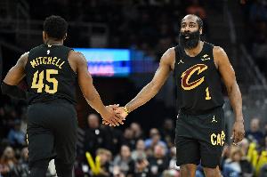 哈登&埃利斯可出战！ESPN明日胜率预测：骑士达75.2% 独行侠24.8%