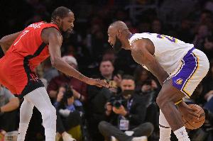 NBA历史球员第18赛季30+场数榜：杜兰特25场断档第1 詹姆斯9场第2
