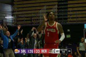 不愧是NBA级别的新秀！凯莱布·乐福加时赛包揽7分终结南湾湖人