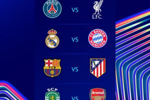 OPTA欧冠夺冠概率：枪手断层第1，拜仁巴萨二三，卫冕冠军巴黎第4